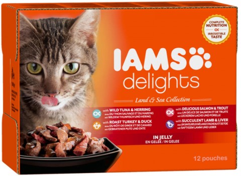 Iams Delight Land & Sea Collection in jelly 12x85 g