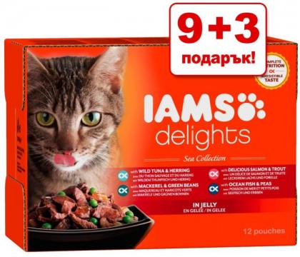 Iams Delights Sea Collection in gravy 12x85 g