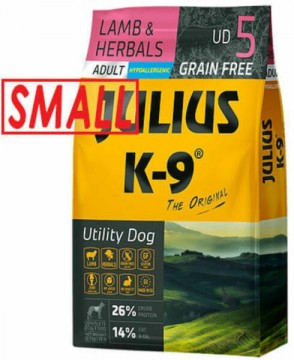 Julius-K9 Grain Free Hypoallergenic Utility Dog Adult Small Lamb &...
