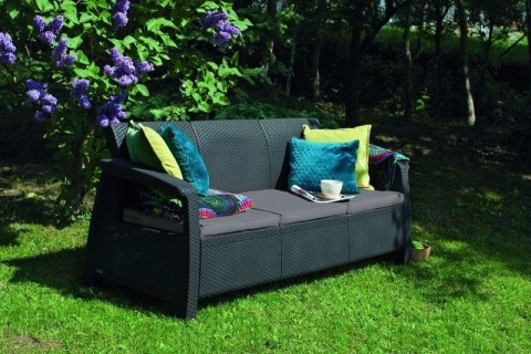 Keter Allibert Corfu Love Seat Max 3 személyes kerti kanapé...