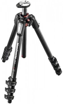 Manfrotto 055 carbon fibre 4-section tripod with horizontal...