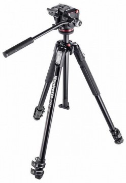 Manfrotto 190X kit - alu 3-section tripod with MHXPRO-2W fluid head...