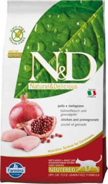 N&D Adult Neutered chicken & pomegranate Grain-free 1,5 kg