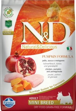 N&D Grain Free Dog Adult Mini Chicken & Pomegranate With Pumpkin 2x7...