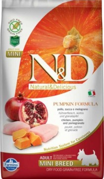 N&D Grain Free Dog Adult Mini Chicken & Pomegranate With Pumpkin 7 kg