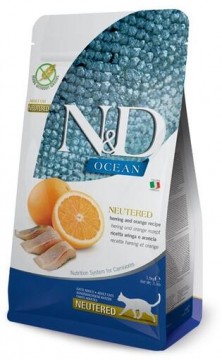 N&D Ocean Neutered herring & orange 5 kg