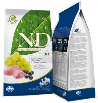 N&D Prime Grain Free Dog Adult Lamb & Blueberry 12 kg