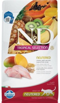 N&D Tropical Selection Adult Neutered chicken 1,5 kg