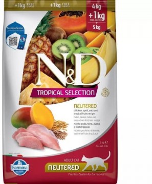 N&D Tropical Selection Adult Neutered chicken 5 kg