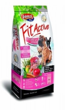 Panzi FitActive Puppy & Junior Hypoallergenic Lamb, Apple & Rice 2x15...