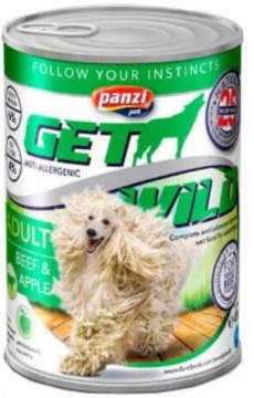 Panzi GetWild Dog Adult Beef & Apple 415 g