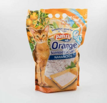 Panzi Orange szilikonos macskaalom narancs illat 3,8 l