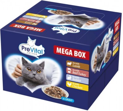 Partner in Pet Food PreVital Mega Box in gravy 24x100 g