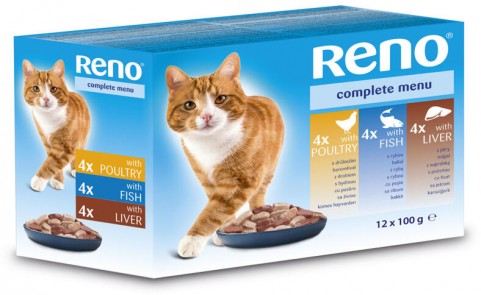 Partner in Pet Food Reno Complete Menu poultry/fish/liver 12x100 g