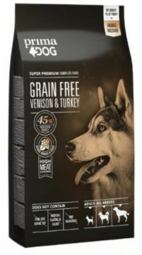 PrimaDog Grain Free Adult All Breeds Venison & Turkey 10 kg