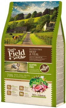 Sam's Field Gluten Free Adult Medium Beef & Veal 2,5 kg