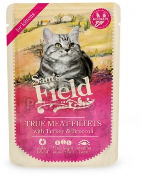 Sam's Field True Meat Fillets with turkey & broccoli 24x85 g