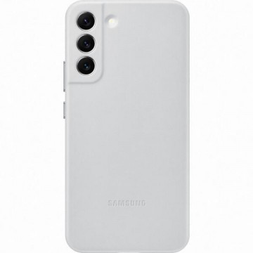 Samsung Galaxy S22 leather cover light grey (EF-VS906LJEGWW)