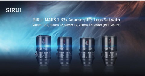 SIRUI Mars 1.33x Anamorphic Lens Set for MFT