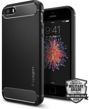 Spigen Rugged Armor - Apple iPhone 5/5s/SE case black (041CS20167)