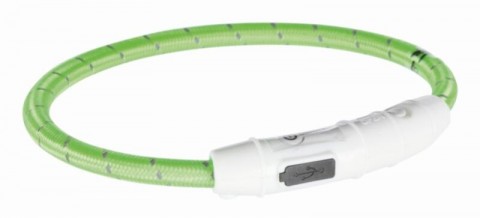 TRIXIE Világító USB tölthető nyakörv XS-S 35 cm/7 mm zöld...