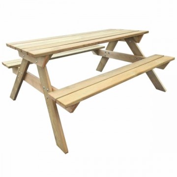 vidaXL Fa piknik asztal 150x135x71,5cm 41725