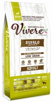Vivere Low Grain Adult Medium Buffalo 12 kg