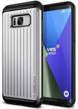 VRS Design Hard Drop Waved - Samsung Galaxy S8 Plus case silver