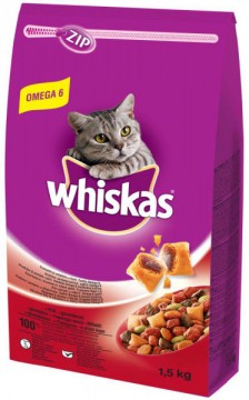 Whiskas Adult beef & liver dry food 300 g