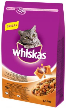 Whiskas Adult chicken & liver Dry Food 300 g
