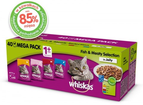Whiskas Adult fish & meaty selection 40x100 g