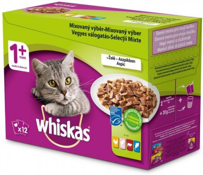 Whiskas Adult Mix Selection in aspic 12x100 g